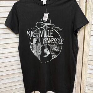 Full Tilt Black Nashville Graphic Tee